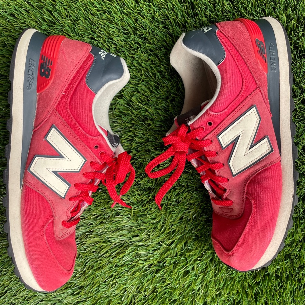 New Balance 574 US9/EU42,5 vintage, canvas, red/white/navy - Picture 2 of 10